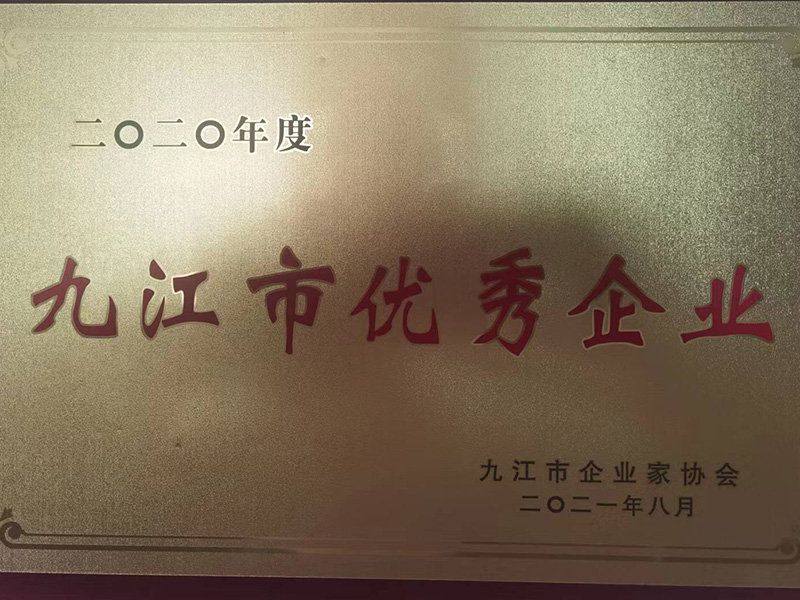 九江市優(yōu)秀企業(yè)2021年